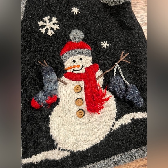 Mandal Bay Women's XL Ugly Christmas Sweater Vest Snowman Design Festive Vintage - Picture 3 of 8